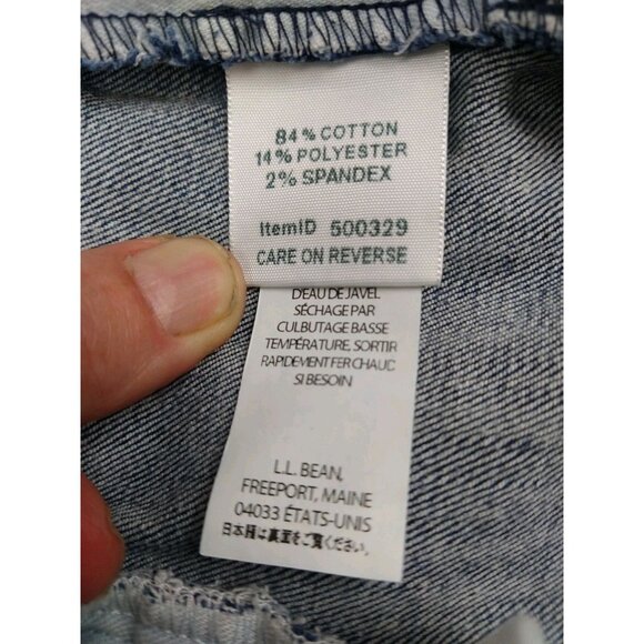 LL Bean Classic Straight Fit Jeans Womens 24W Stretch Waist - Picture 7 of 10